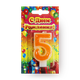 Свеча Цифры 5 Candles Asia