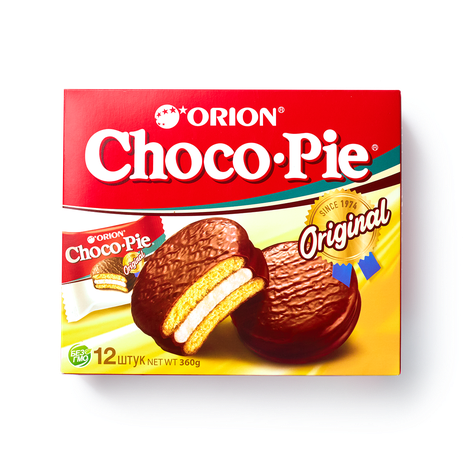 Печенье Choco Pie Original Orion в шоколадной глазури, 360 г — купить с ...