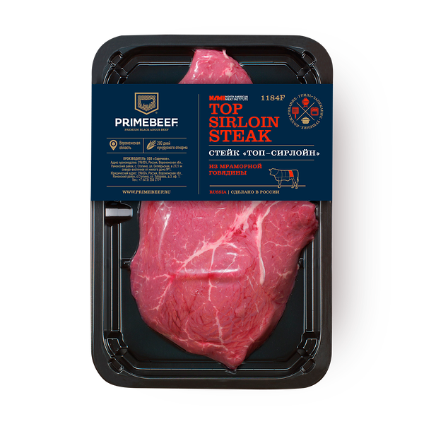 Стейк Топ Сирлойн Primebeef из мраморной говядины