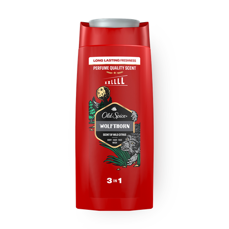 Гель для душа и шампунь 3 в 1 Old Spice Wolfthorn