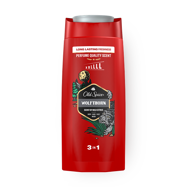 Гель для душа и шампунь 3 в 1 Old Spice Wolfthorn