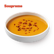 Soupreme Orange soup with White Miso, and Sesame