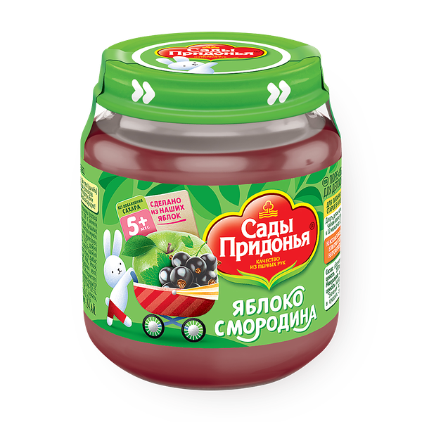 Пюре яблоко-смородина «Сады Придонья»