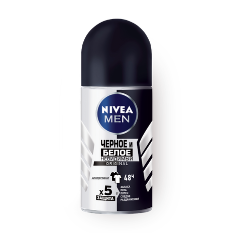 Дезодорант-антиперспирант Nivea Men Original Чёрное и Белое роликовый