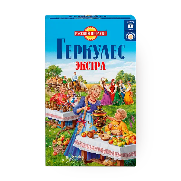 Хлопья овсяные Геркулес Экстра Русский продукт