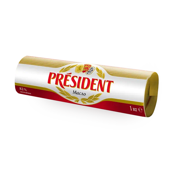 Сливочное масло 82% President