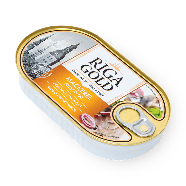 Филе скумбрии Riga Gold атлантическая в масле