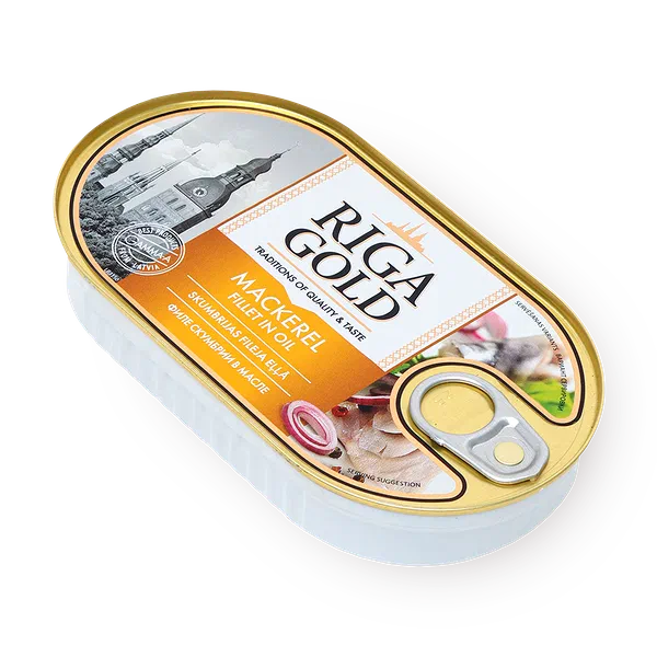 Филе скумбрии Riga Gold атлантическая в масле