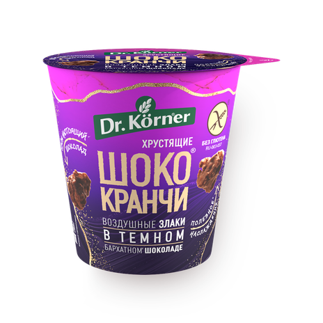 Хлебцы гречневые Шококранчи Dr. Korner в тёмном шоколаде