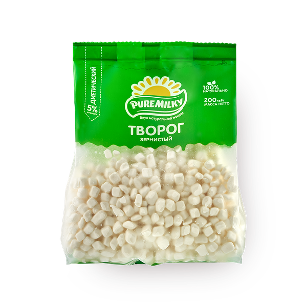 Творог зернёный 5% Pure Milky