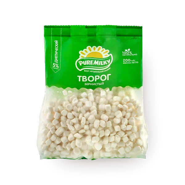 Творог зернёный 5% Pure Milky