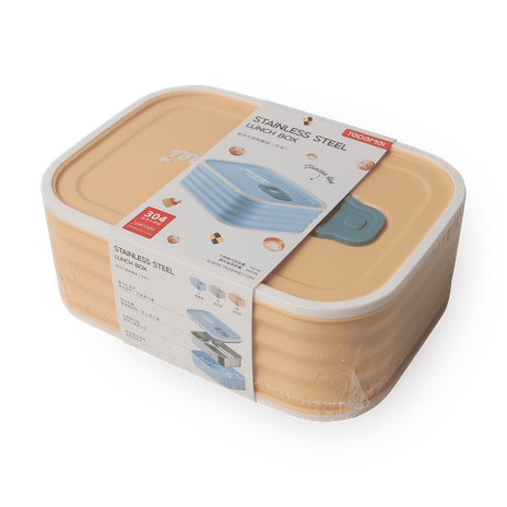 Контейнер пластиковый для еды Tedemei бежевый 1.5 л