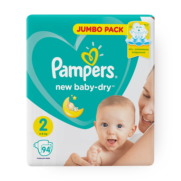 Подгузники Pampers New Baby-Dry 2 размер 4-8 кг