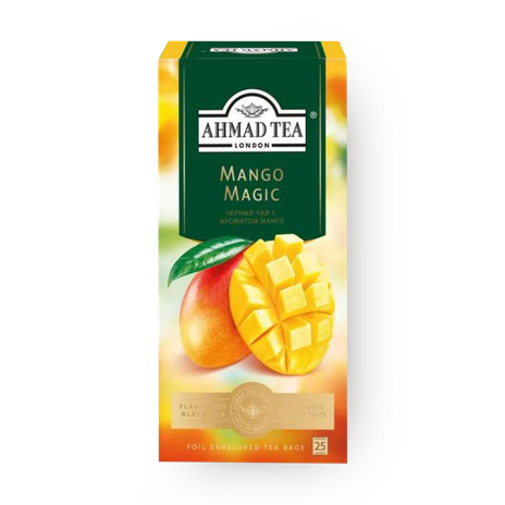 Чай чёрный Mango Magic Ahmad Tea с ароматом манго в пакетиках