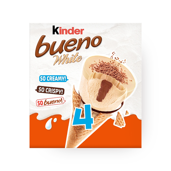 Kinder bueno ice cream white pack