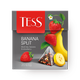 Чай чёрный Tess Banana Split с бананом и клубникой в пирамидках