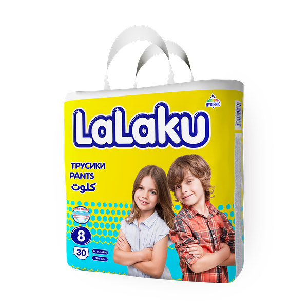 Подгузники-трусики Lalaku размер 8 20+ кг