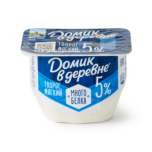 Творог мягкий 5% «Домик в деревне»