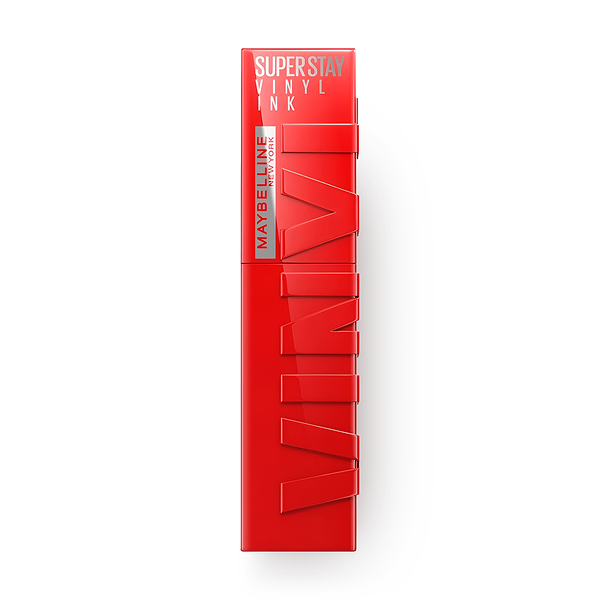 Помада жидкая глянцевая Maybelline Super Stay Vinyl Ink 25 Горячий красный