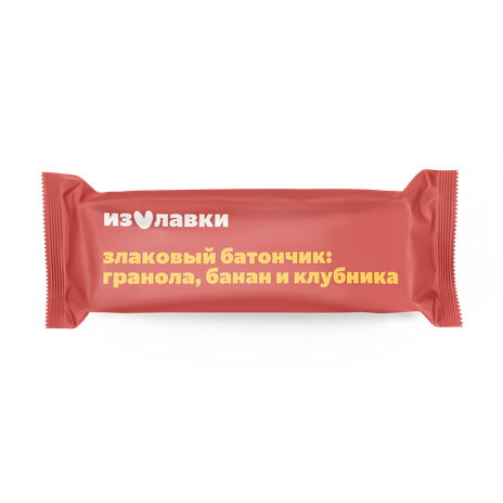 Батончик-гранола «Из Лавки» с бананом и клубникой — купить с доставкой ...