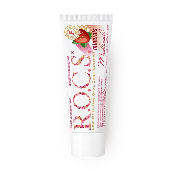 Зубная паста-гель для детей и подростков R.O.C.S. Medical Minerals клубника
