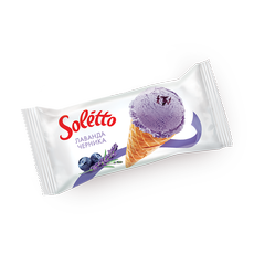 Мороже­ное Soletto лаван­да-черни­ка