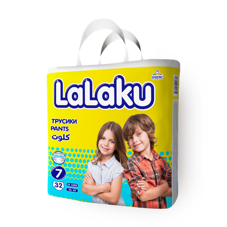 Подгузники-трусики Lalaku размер 7 18+ кг