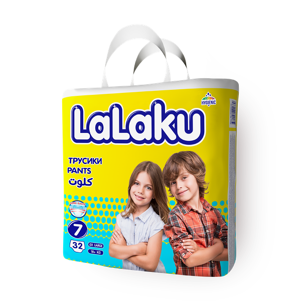 Подгузники-трусики Lalaku размер 7 18+ кг