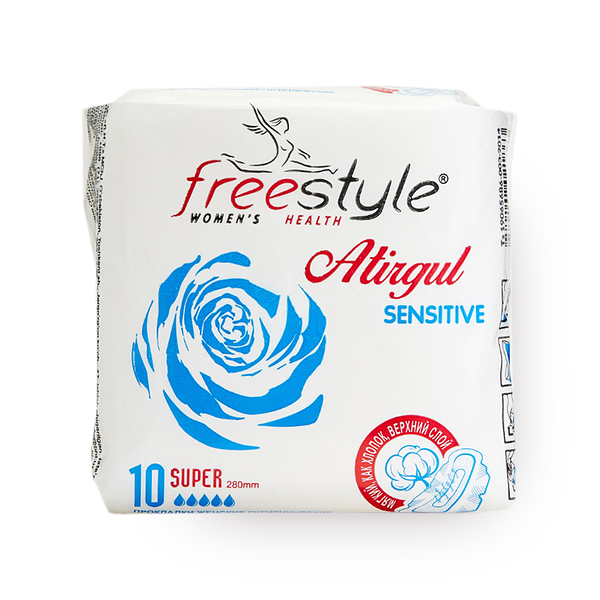 Прокладки женские гигиенические Free Style Atirgul Sensitive super