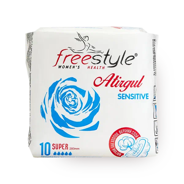Прокладки женские гигиенические Free Style Atirgul Sensitive super