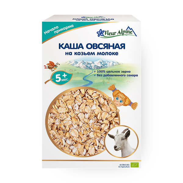 Каша на козьем молоке овсяная Fleur Alpine с 5 месяцев