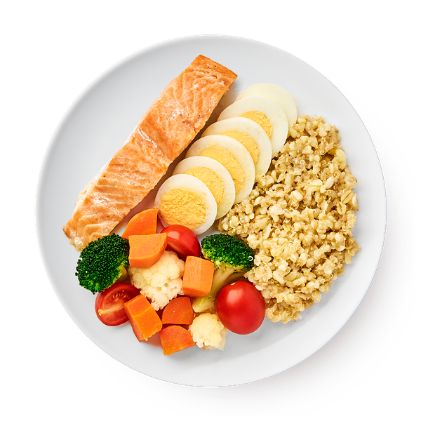 Салат боул с лососем на пару «Сегодня»