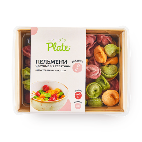 Пельмени из телятины Kid’s Plate цветные