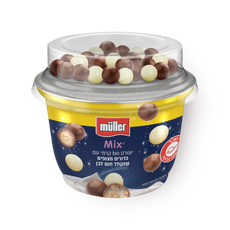 Muller Mix Yogurt with white and milk chocolate balls 3.9%