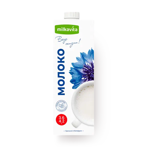 Молоко 3,6-4,2% Milkavita ультрапастеризованное