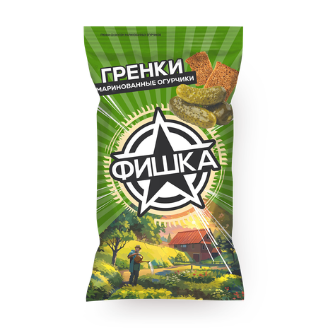 Гренки «Фишка» со вкусом маринованные огурцы