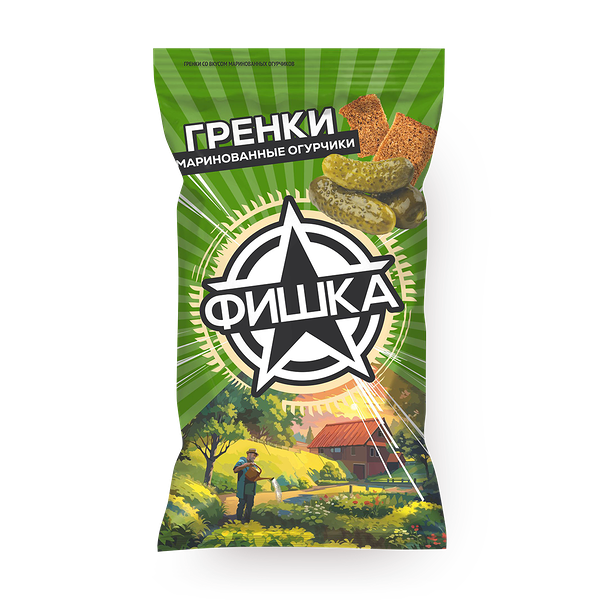 Гренки «Фишка» со вкусом маринованные огурцы