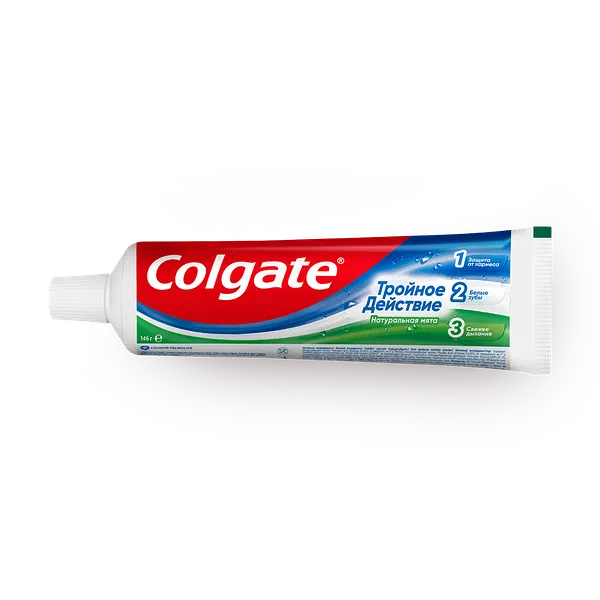 Зубная паста Colgate Тройное действие натуральная мята