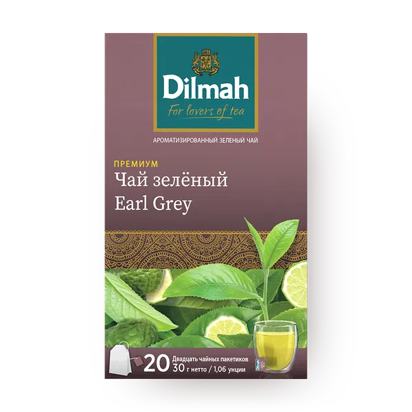 Чай зелёный Эрл Грей Dilmah