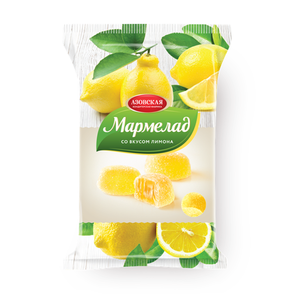 Мармелад желейный «Азовская КФ» со вкусом лимона