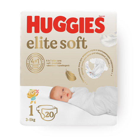 Подгузники Huggies Elite Soft №1