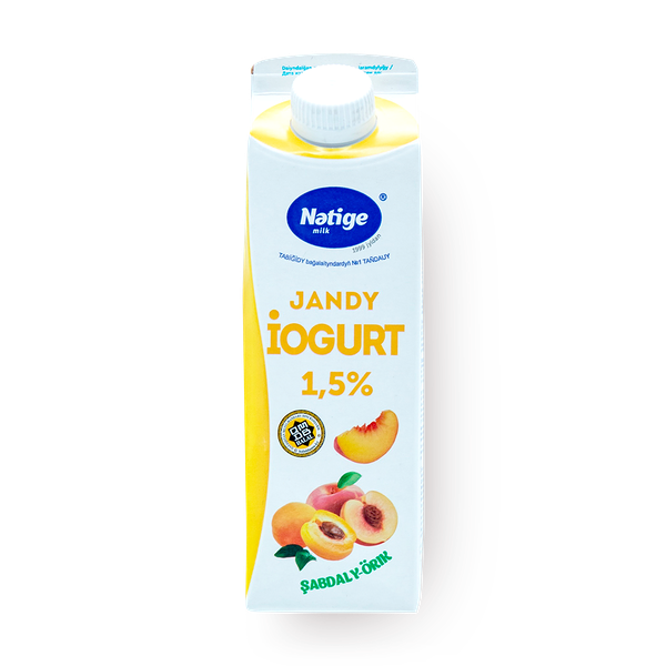 Йогурт живой Natige персик-абрикос 1,5%