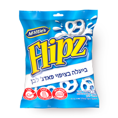 Flipz White fudge coated pretzels