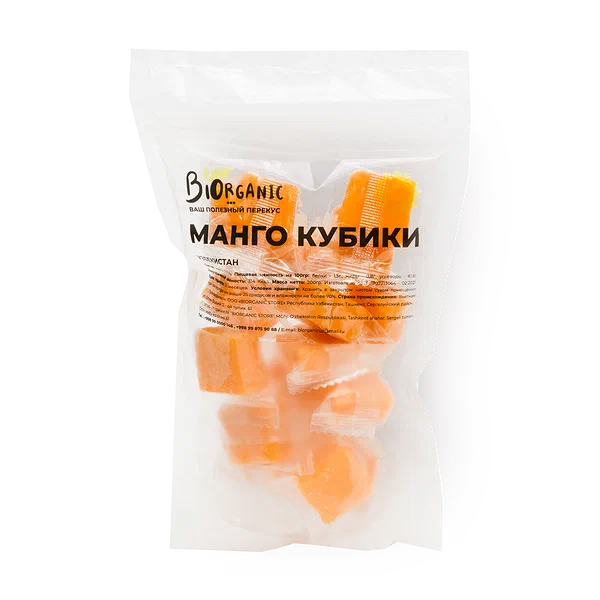 Манго сушёное Biorganic кубики