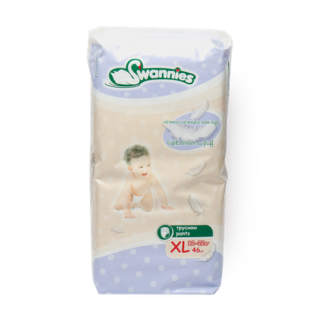 Подгузники ультратонкие Swannies XL 12-22 кг