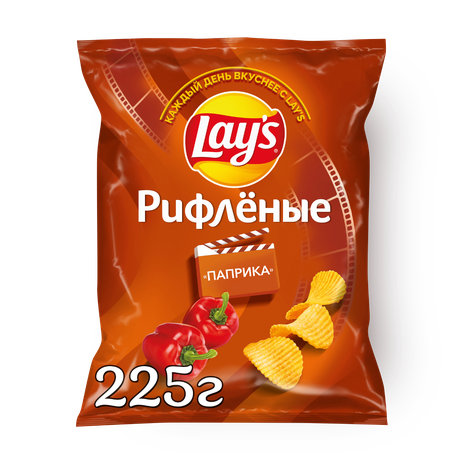 Чипсы Lay's Паприка рифлёные