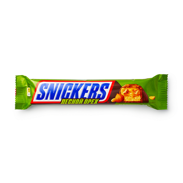 Батон­чик Snickers орех