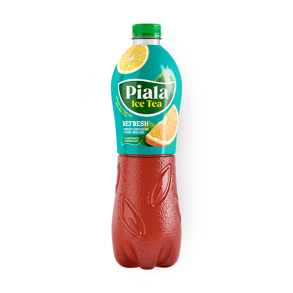 Чай холодный чёрный Refresh Piala Ice Tea зелёный лимон-апельсин
