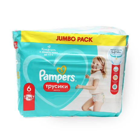 Подгузники-трусики Pampers Pants 6 15+ кг