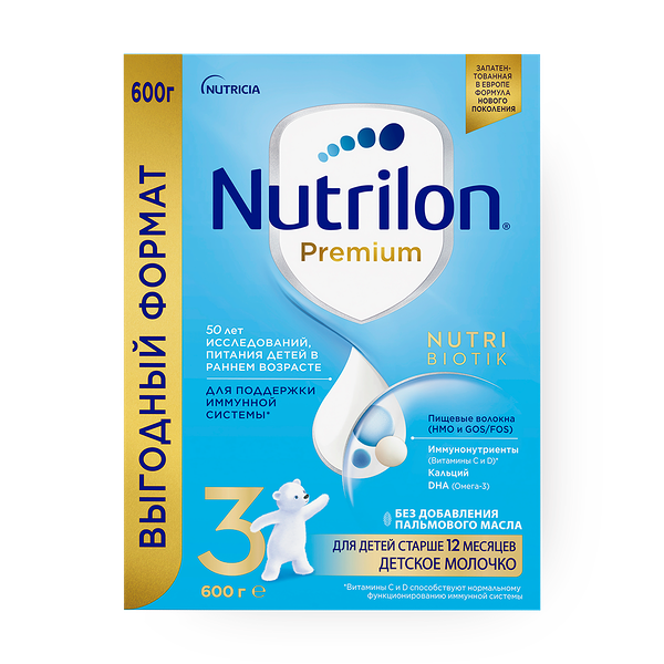 Смесь молочная Nutrilon Premium 3 12+ мес
